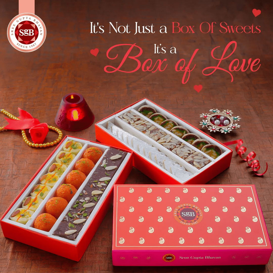 Corporate gift hamper of sweets from Sree Gupta Bhavan Chennai – ideal for Christmas gifting